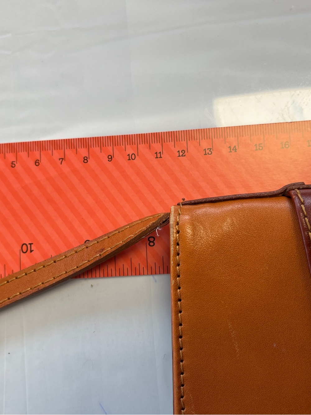 Vera Pelle Genuine Leather Italian Crossbody Shoulder Bag Brown - Picture 15 of 16